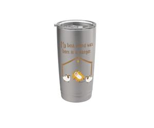 Mon meilleur ami est né dans une mangeoire, bébé Jesus Christian Gobelet isotherme en acier inoxydable double paroi