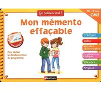 Mon mémento effaçable CM2