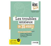 Mon mémo-psy - Les troubles anxieux en 35 visuels Critères diagnostiques, diagnostic différentiel, cas clinique en un coup d'œil... - Lucie Meurier-Leclercq - De Boeck Supérieur - broché - Manuel