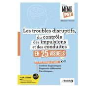 Mon mémo psy - Les troubles disruptifs, du contrôle des impulsions et des conduites en 25 visuels Critères diagnostiques, diagnostic différentiel, cas cliniques en un coup d'œil - Sébastien Henrard -