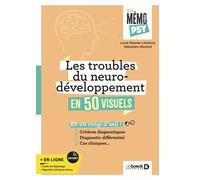 Mon mémo-psy - Les troubles du neurodéveloppement en 50 visuels Critères diagnostiques, diagnostic différentiel et cas cliniques en un coup d'œil ! - Lucie Meurier-Leclercq - De Boeck Supérieur - broc
