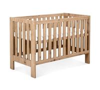 Mon Mobilier Design Amelia II Lit bébé évolutif avec barrière de sécurité Chêne avec tiroir