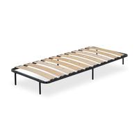 Mon Mobilier Design Austen Sommier Ergonomique à Lattes Larges et Flexibles en Bois de Bouleau 80x200 cm avec Pieds