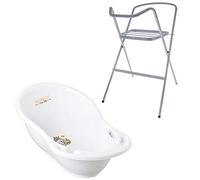 Baignoire bébé thermomètre Blanc Elephant 86 cm + Pied Blanc G