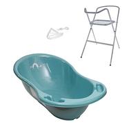Mon Mobilier Design Baignoire bébé thermomètre Vert viride Météo 86 cm + Pied + Tuyau