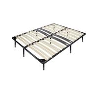 Mon Mobilier Design CAMA Sommier Ergonomique à Lattes avec Zone Lombaire renforcée 180X200 + Pieds