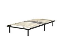 Mon Mobilier Design CAMA Sommier Ergonomique à Lattes avec Zone Lombaire renforcée 80X200 + Pieds