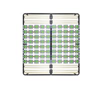 Mon Mobilier Design CASI Sommier à Lattes avec plots de Soutien 200x200 cm avec Pieds