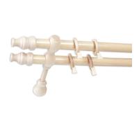 Mon mobilier design Tringle en bois CRIS Ø 28 mm Pin Double 120 cm Bois G