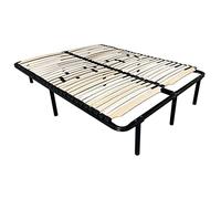 Mon Mobilier Design Doze Sommier à Lattes réglables 140x200 cm avec Pieds