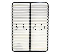 Mon Mobilier Design Doze Sommier à Lattes réglables 160x200 cm sans Pieds