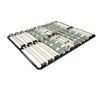 Mon Mobilier Design Ergo Sommier à Lattes Ergonomique avec plots de Soutien 200X200 cm