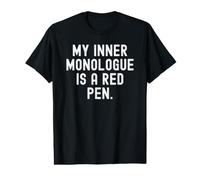 Mon Monologue intérieur est Un Stylo Rouge Witty Notebook Design T-Shirt Graphique avec Valeur