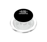 Mon Monologue intérieur est Une Conversation 5 étoiles Pleine d'esprit PopSockets PopGrip pour MagSafe