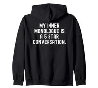 Mon Monologue intérieur est Une Conversation 5 étoiles Pleine d'esprit Sweat à Capuche