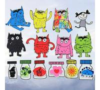 Mon monstre émotionnel en feutre, matériel de livre d'histoire de monstre émotionnel, matériel pédagogique pour l'éducation de la petite enfance, kit d'outils d'enseignement interactif de conte de feu