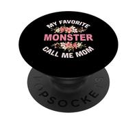 Mon Monstre préféré Appelle-Moi Maman Maman mère et Fils Maman PopSockets PopGrip Adhésif