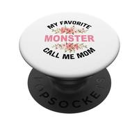 Mon Monstre préféré Appelle-Moi Maman Maman mère et Fils Maman PopSockets PopGrip Adhésif