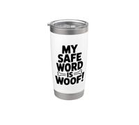 Mon mot de sécurité est Woof ! Gobelet isotherme en acier inoxydable double paroi