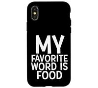 Mon Mot préféré est « Cuisine gourmande » Chef Amoureux « Foodie » Coque pour iPhone X/XS