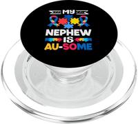 Mon Neveu est Un garçon et Une Partie de la Sensibilisation à l'Autisme PopSockets PopGrip pour MagSafe