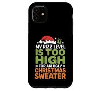 Mon Niveau de Rizz est trop élevé pour Un Pull de Noël Moche Coque pour iPhone 11