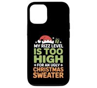 Mon Niveau de Rizz est trop élevé pour Un Pull de Noël Moche Coque pour iPhone 12/12 Pro