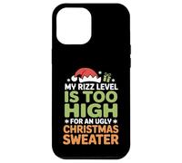 Mon Niveau de Rizz est trop élevé pour Un Pull de Noël Moche Coque pour iPhone 12 Pro Max