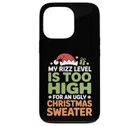 Mon Niveau de Rizz est trop élevé pour Un Pull de Noël Moche Coque pour iPhone 13 Pro