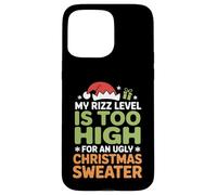 Mon Niveau de Rizz est trop élevé pour Un Pull de Noël Moche Coque pour iPhone 15 Pro Max