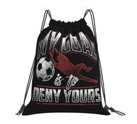 Mon objectif est de nier le tien, sac à dos de gardien de but de football, sac à cordon de serrage, sac à livres de poche pour homme et femme, école
