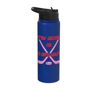 Mon objectif est de refuser votre gardien de but de hockey sur glace Stainless Steel Insulated Water Bottle
