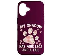 Mon Ombre a Quatre Pattes et Un Amoureux des Chiens de Queue Coque pour iPhone 16
