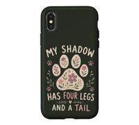 Mon Ombre a Quatre Pattes et Un Amoureux des Chiens de Queue Coque pour iPhone X/XS