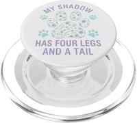 Mon Ombre a Quatre Pattes et Un Amoureux des Chiens de Queue PopSockets PopGrip pour MagSafe