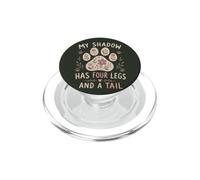 Mon Ombre a Quatre Pattes et Un Amoureux des Chiens de Queue PopSockets PopGrip pour MagSafe