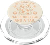 Mon Ombre a Quatre Pattes et Un Amoureux des Chiens de Queue PopSockets PopGrip pour MagSafe