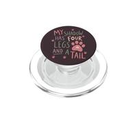 Mon Ombre, Qui Aime Les Chiens, a Quatre Pattes et Une Queue PopSockets PopGrip pour MagSafe