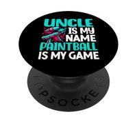 Mon Oncle est Mon nom Le Paintball est Mon Jeu Paintball PopSockets PopGrip Adhésif