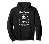 Mon Panda m'appelle Humour Drole Femme Fille Motif Panda Sweat à Capuche