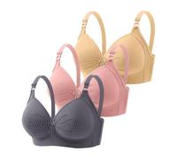 Mon panier Afficher Soutien-Gorge Femme avec Fermeture Avant Dentelle Florale Maintien Confortable T-shirt Bralette à Armatures Bralette Doux Sans Fil pour Le Quotidien Vêtements de Sport Femmes