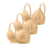 Mon panier Afficher Soutien-Gorge Femme avec Fermeture Devant Dentelle Florale Maintien Confortable T-shirt Bralette à Armatures Bralette Doux Sans Fil Quotidien Vêtements de Sport Femmes Ensemble