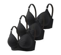 Mon panier Afficher Soutien-Gorge Femme avec Fermeture Devant Dentelle Florale Maintien Confortable T-shirt Bralette à Armatures Bralette Doux Sans Fil Quotidien Vêtements de Sport Femmes Ensemble