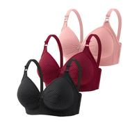 Mon panier Afficher Soutien-Gorge Femme avec Fermeture Devant Dentelle Florale Maintien Confortable T-shirt Bralette à Armatures Bralette Doux Sans Fil Quotidien Vêtements de Sport Femmes Ensemble