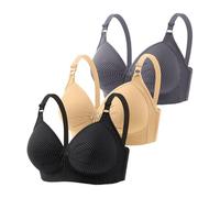Mon panier Afficher Soutien-Gorge Femme avec Fermeture Devant Dentelle Florale Maintien Confortable T-shirt Bralette à Armatures Bralette Doux Sans Fil Quotidien Vêtements de Sport Femmes Ensemble
