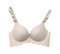 Mon panier annonce pour femmes, bretelles réglables, couverture complète, soutien-gorge confortable sans armature, soutien-gorge sans armatures, beige, 34