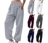 Mon Panier HUIFUAO Pantalon de Survêtement Grande Taille Femme - Jogging Hiver Taille Elastique Gym Sport avec Poche - Ete Vente Flash