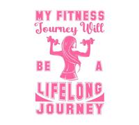 mon parcours de remise en forme sera un voyage qui durera toute la vie Stickers muraux 50.4x75cm Culture du tatouage Rose