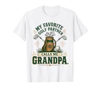Mon Partenaire de Golf préféré m'appelle Grand-père T-Shirt Graphique avec Valeur