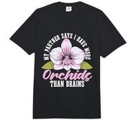 Mon Partenaire Dit Que J'Ai Plus de Plantes à Fleurs Orchidées de Jardin Comfort Colors Adult Heavyweight T-Shirt